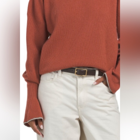 NWT Brunello Cucinelli 100% Cashmere Rib Bell Monili Cuff Made Italy Size M - Picture 10 of 11